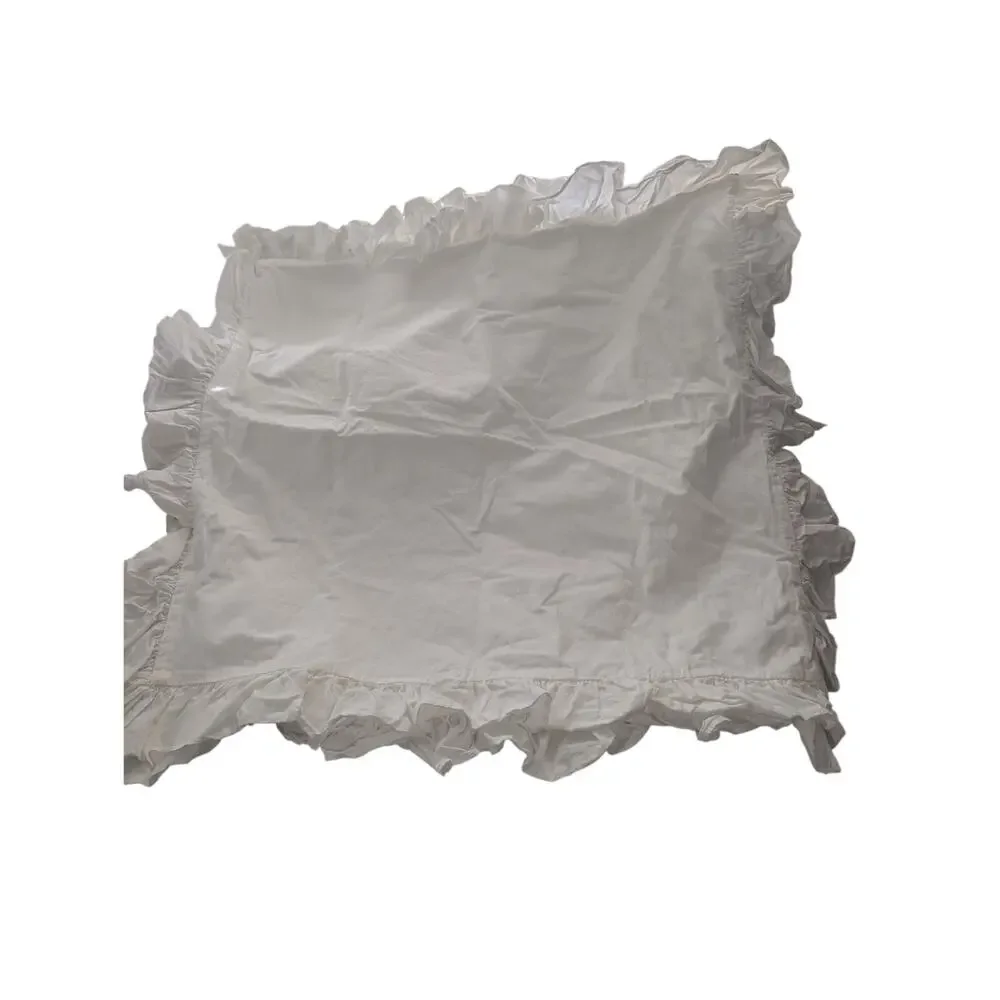 CUSTOM MADE EURO PILLOW SHAMS! 100% FINE COTTON, RUFFLED EDGES, ZIPPER CLOSURE!